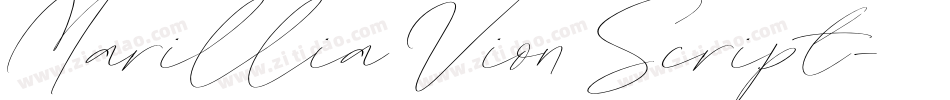 Marillia Vion Script字体转换